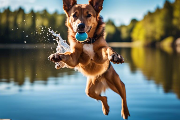 dog jumping 